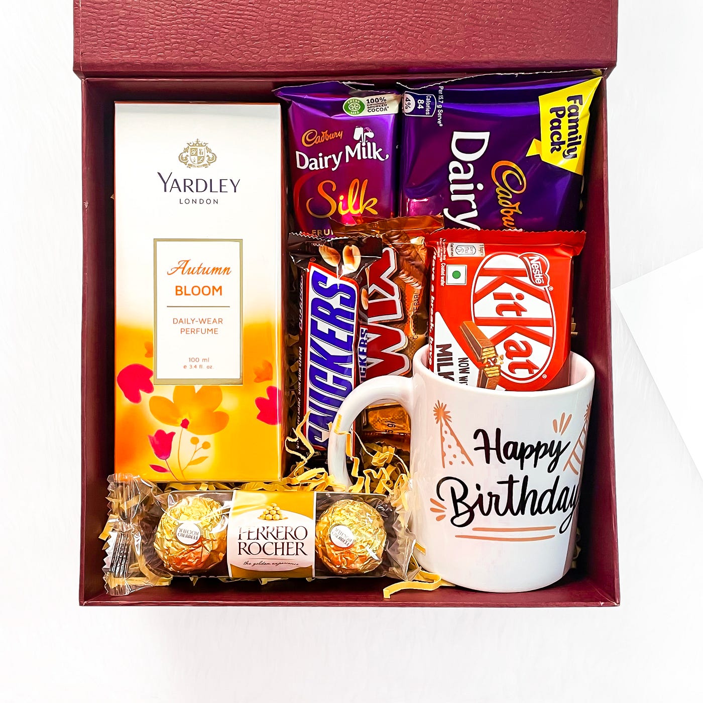 Premium Birthday Gift Hamper – Perfume, Chocolates & Mug